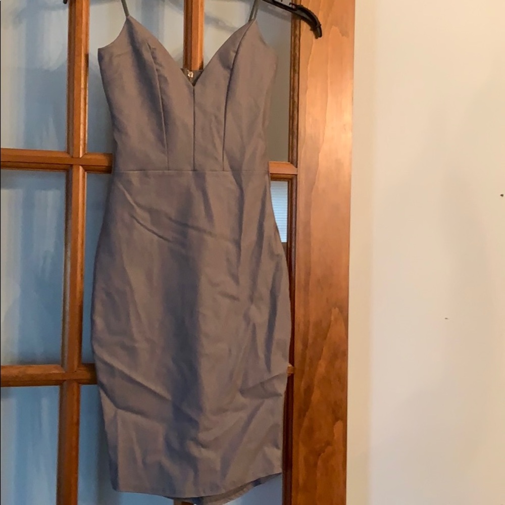 Pewter bodycon dress